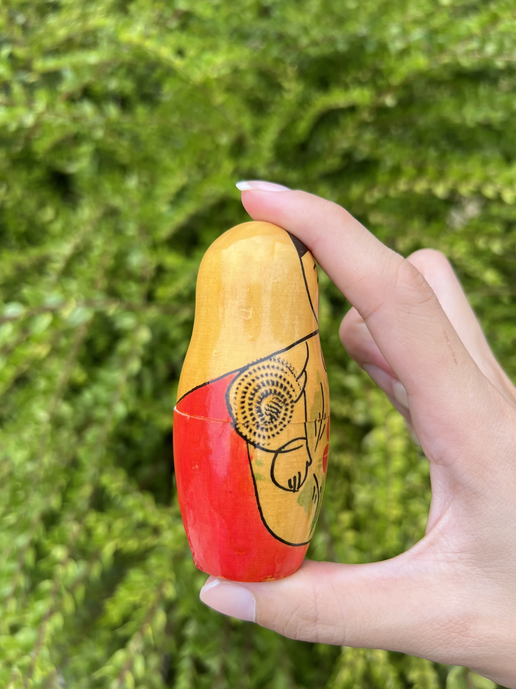 🪆 Boneca russa Matrioshka vintage feita na URSS de madeira 4 peças – photo 10